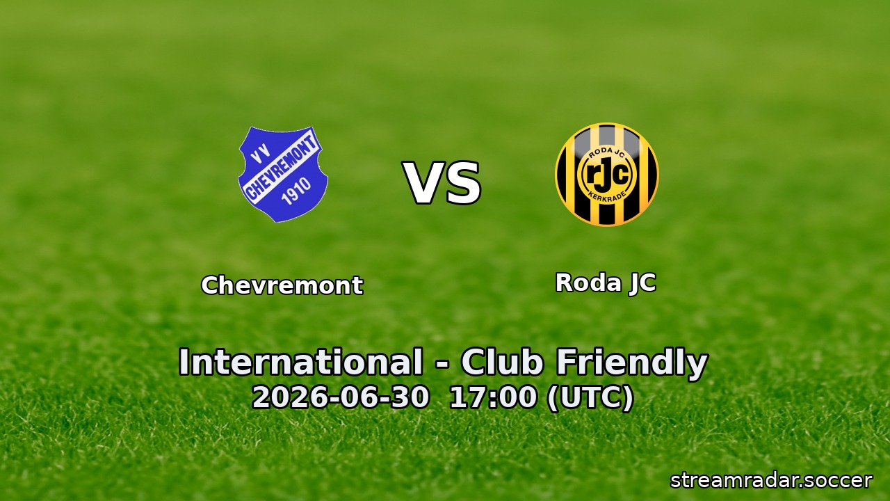 Chevremont vs Roda JC