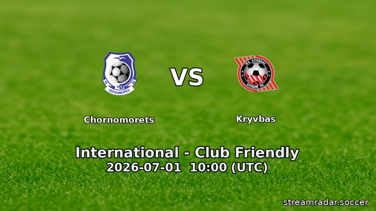 Chornomorets vs Kryvbas