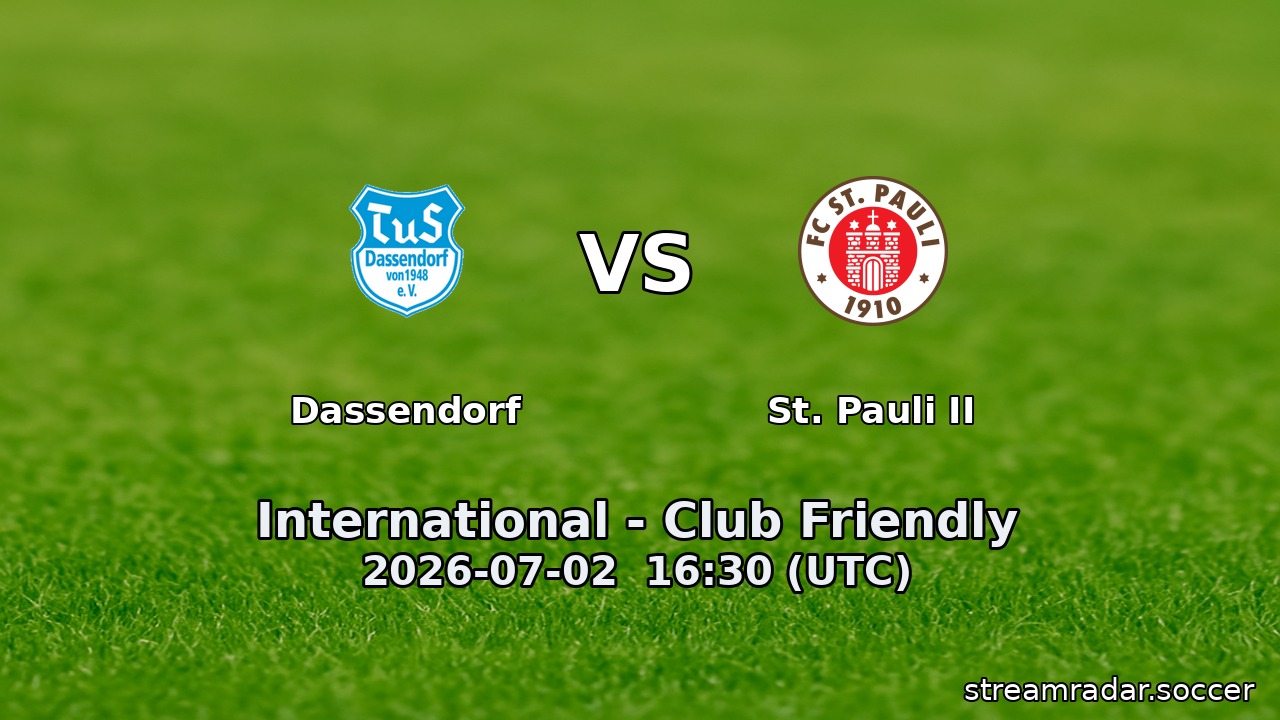 Dassendorf vs St. Pauli II