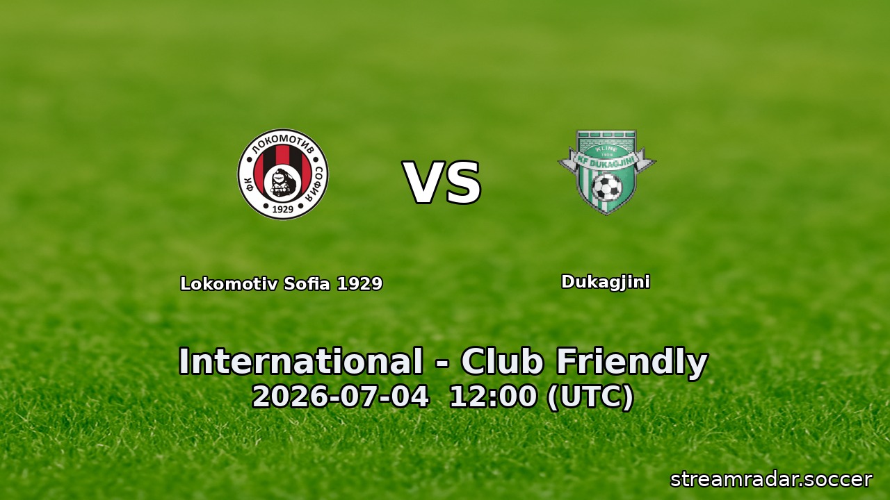 Lokomotiv Sofia 1929 vs Dukagjini