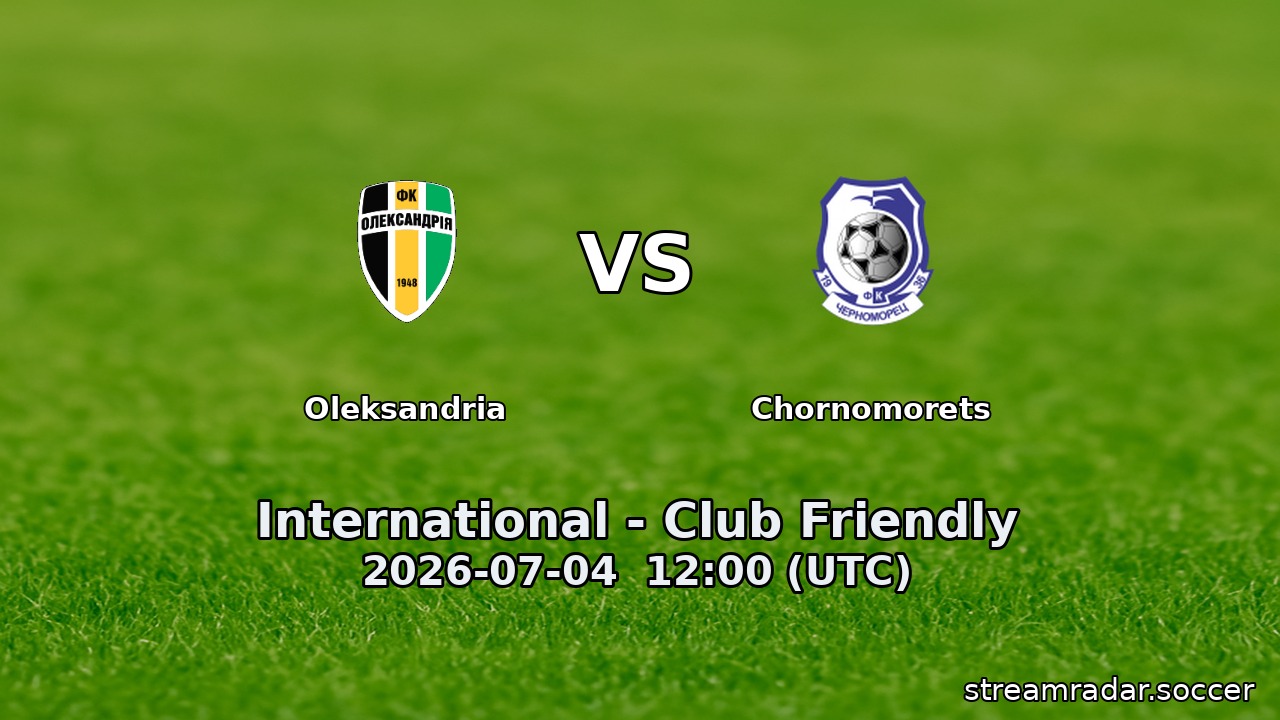 Oleksandria vs Chornomorets