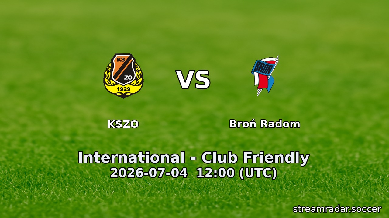 KSZO vs Broń Radom