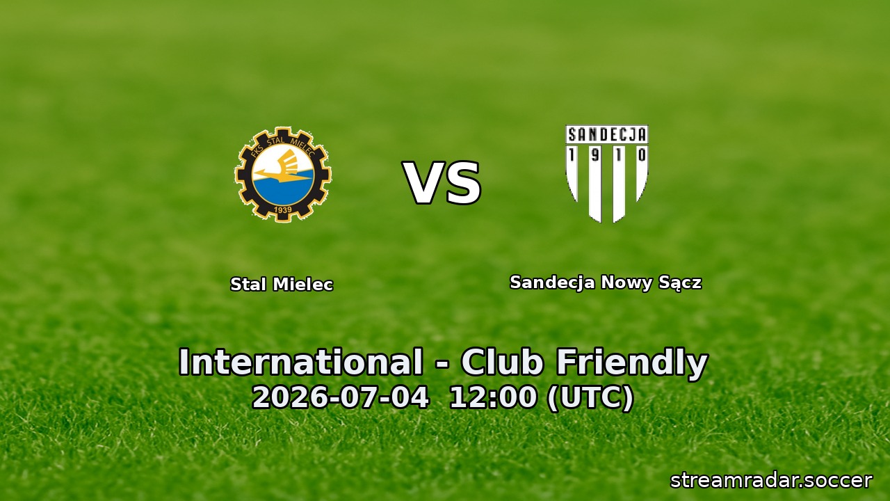 Stal Mielec vs Sandecja Nowy Sącz