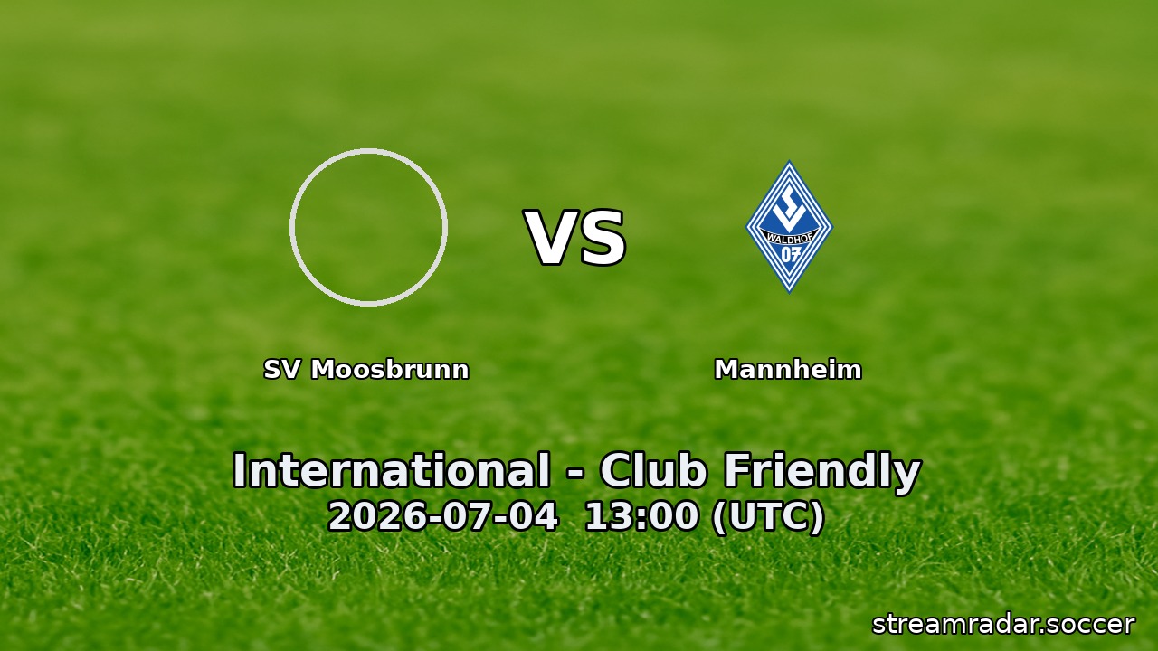 SV Moosbrunn vs Mannheim