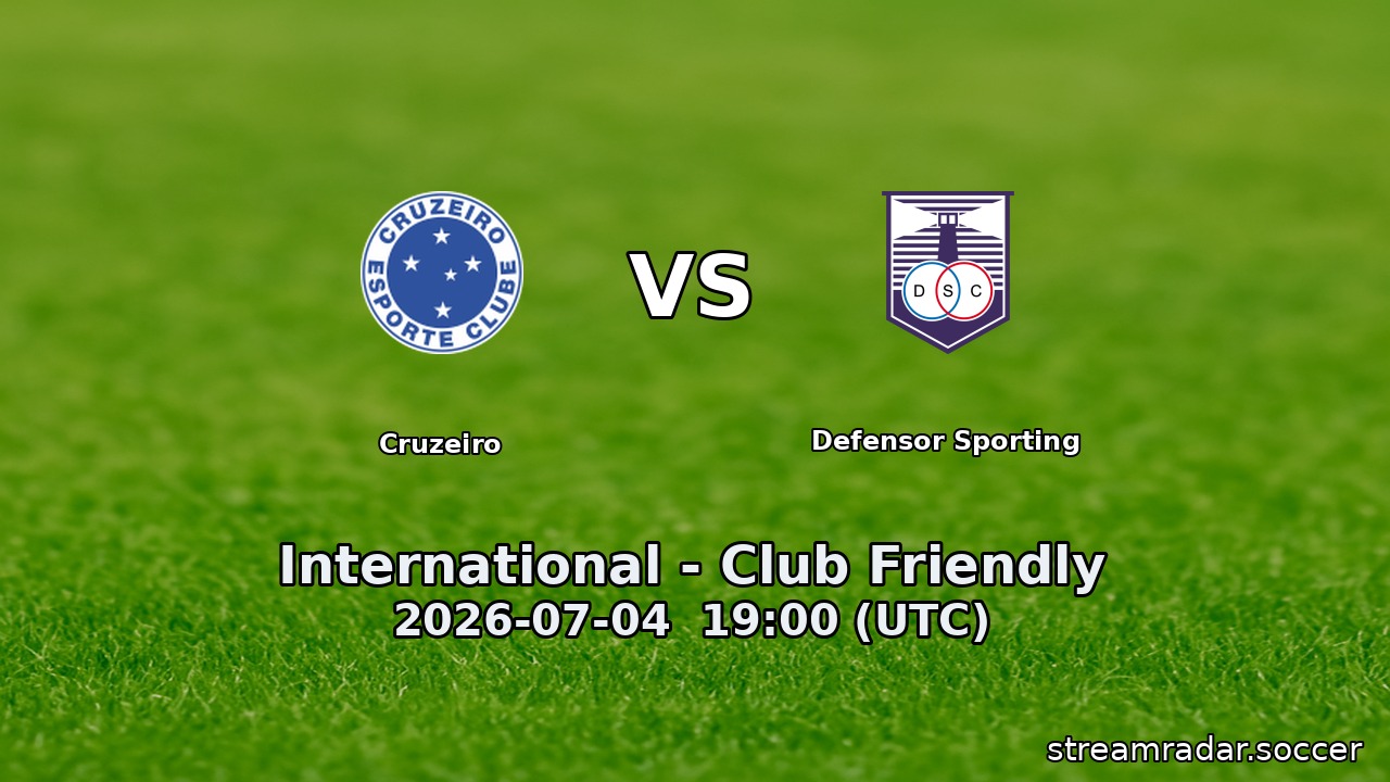 Cruzeiro vs Defensor Sporting