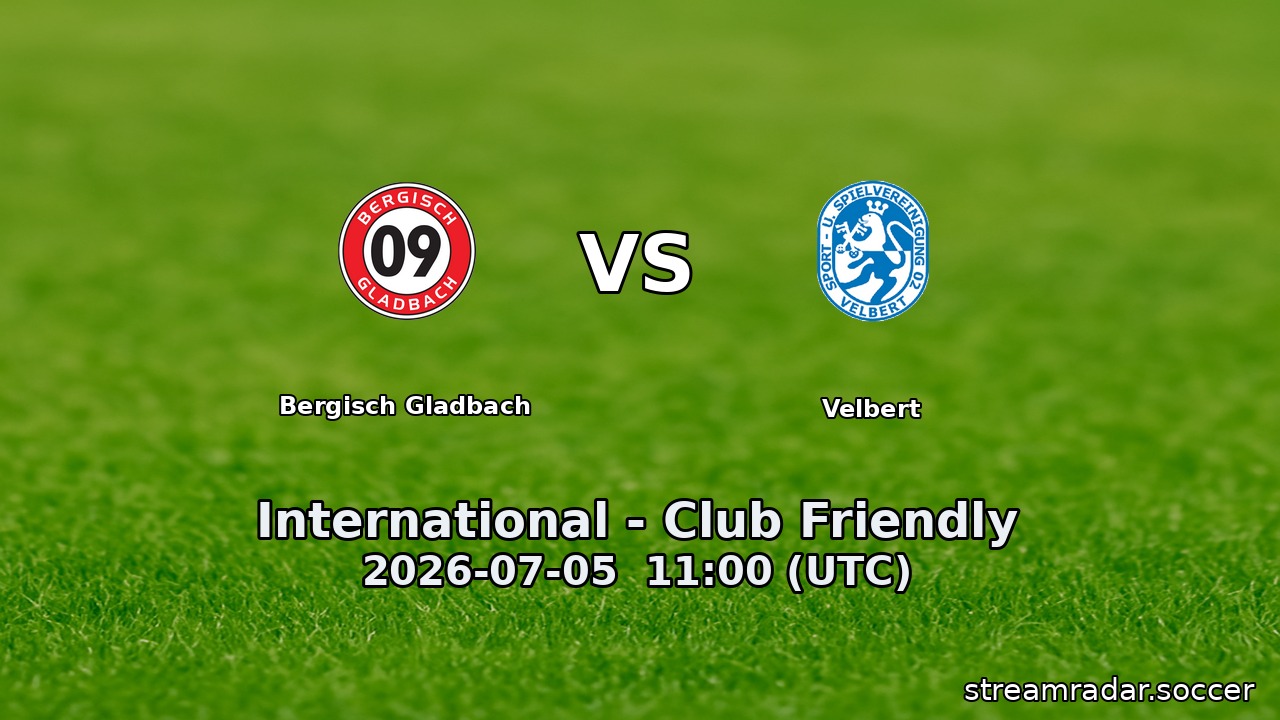 Bergisch Gladbach vs Velbert