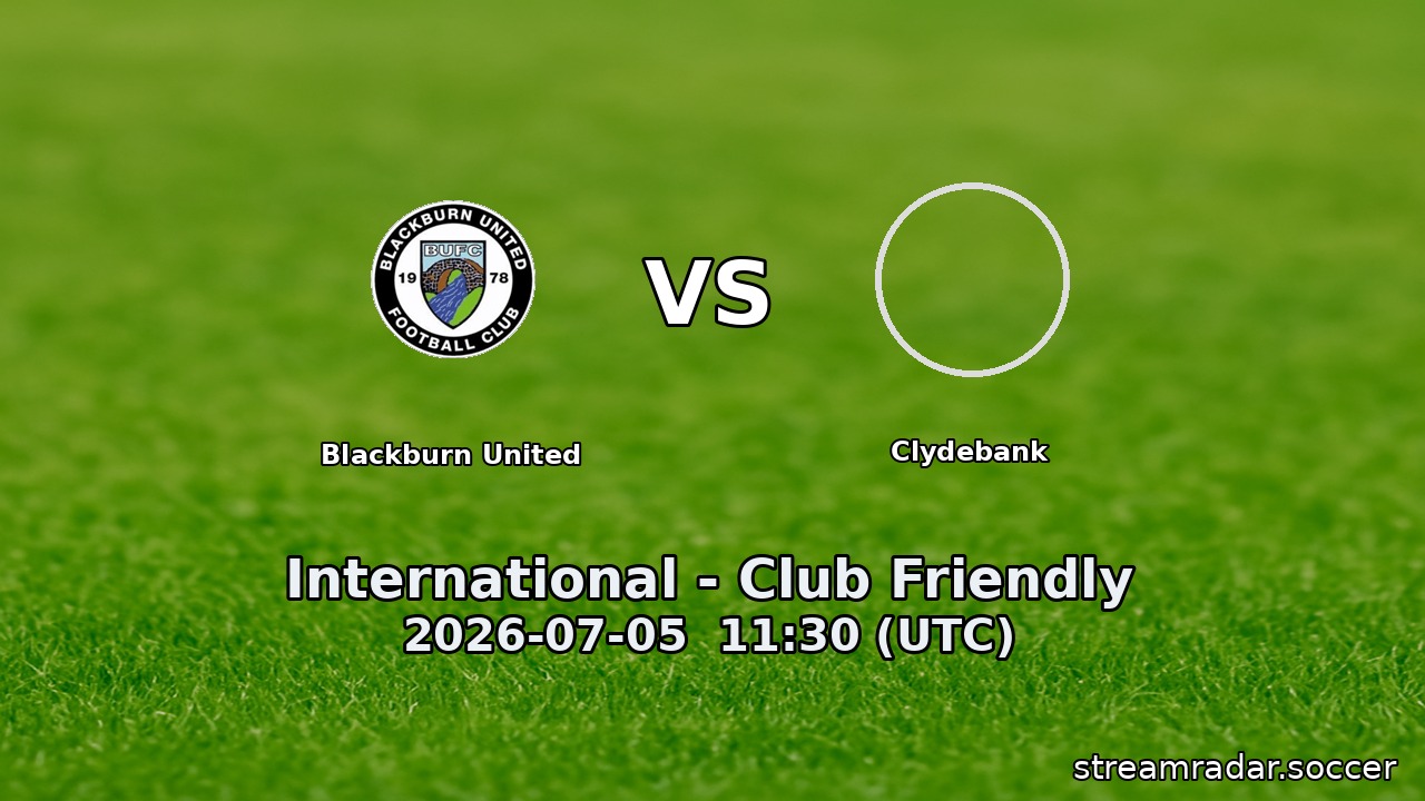 Blackburn United vs Clydebank