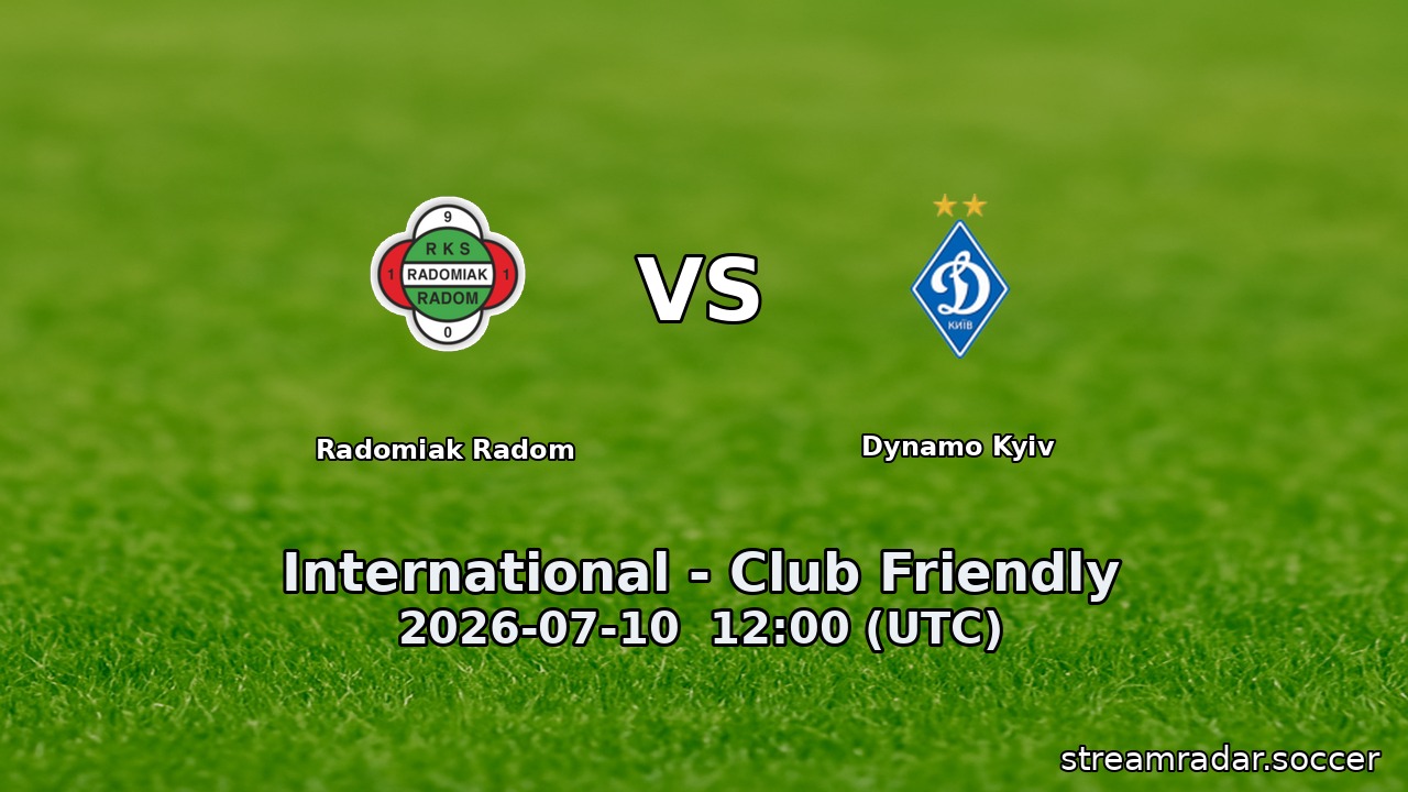 Radomiak Radom vs Dynamo Kyiv