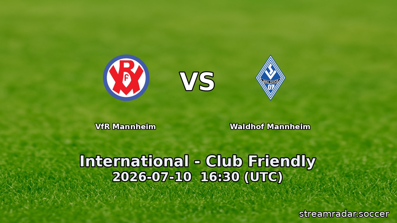 VfR Mannheim vs Waldhof Mannheim