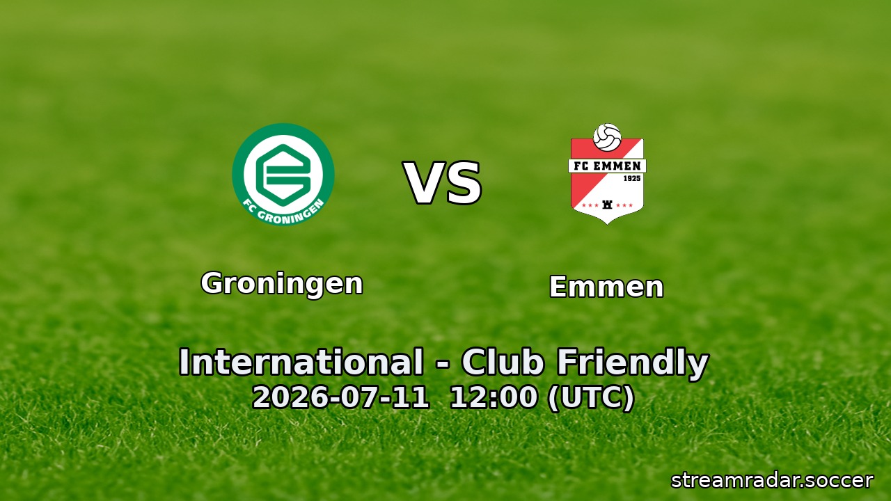 Groningen vs Emmen