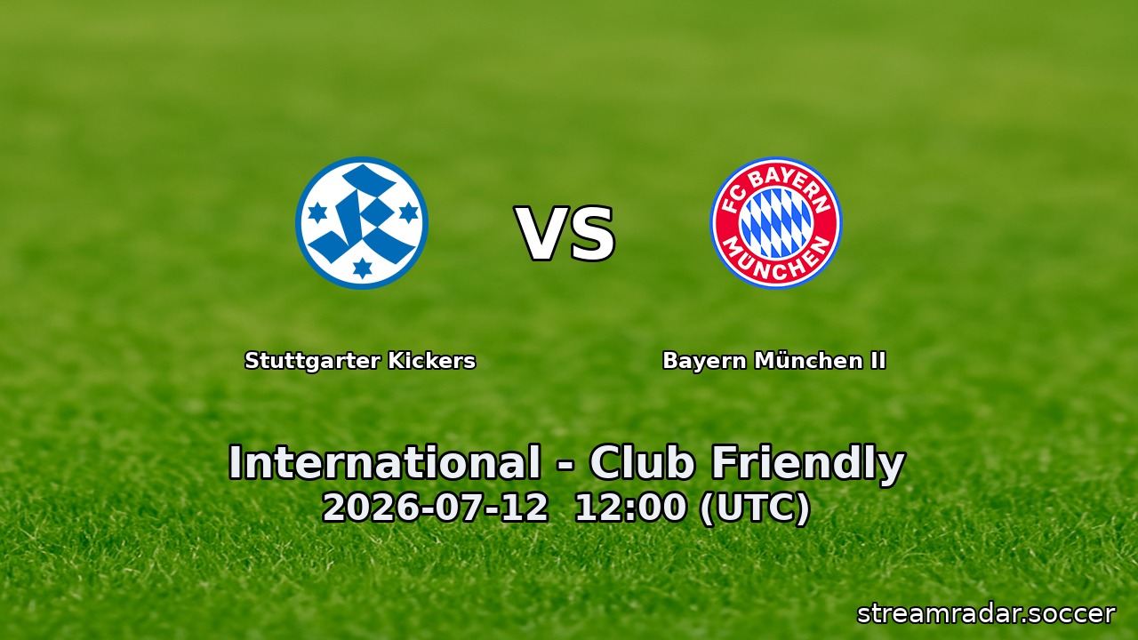 Stuttgarter Kickers vs Bayern München II