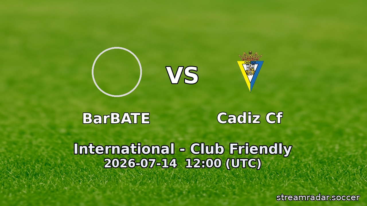 BarBATE vs Cadiz Cf