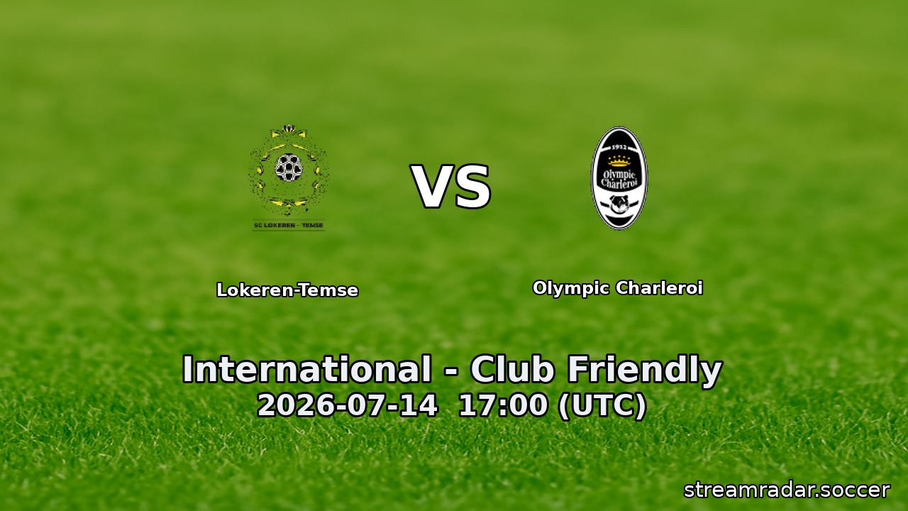 Lokeren-Temse vs Olympic Charleroi