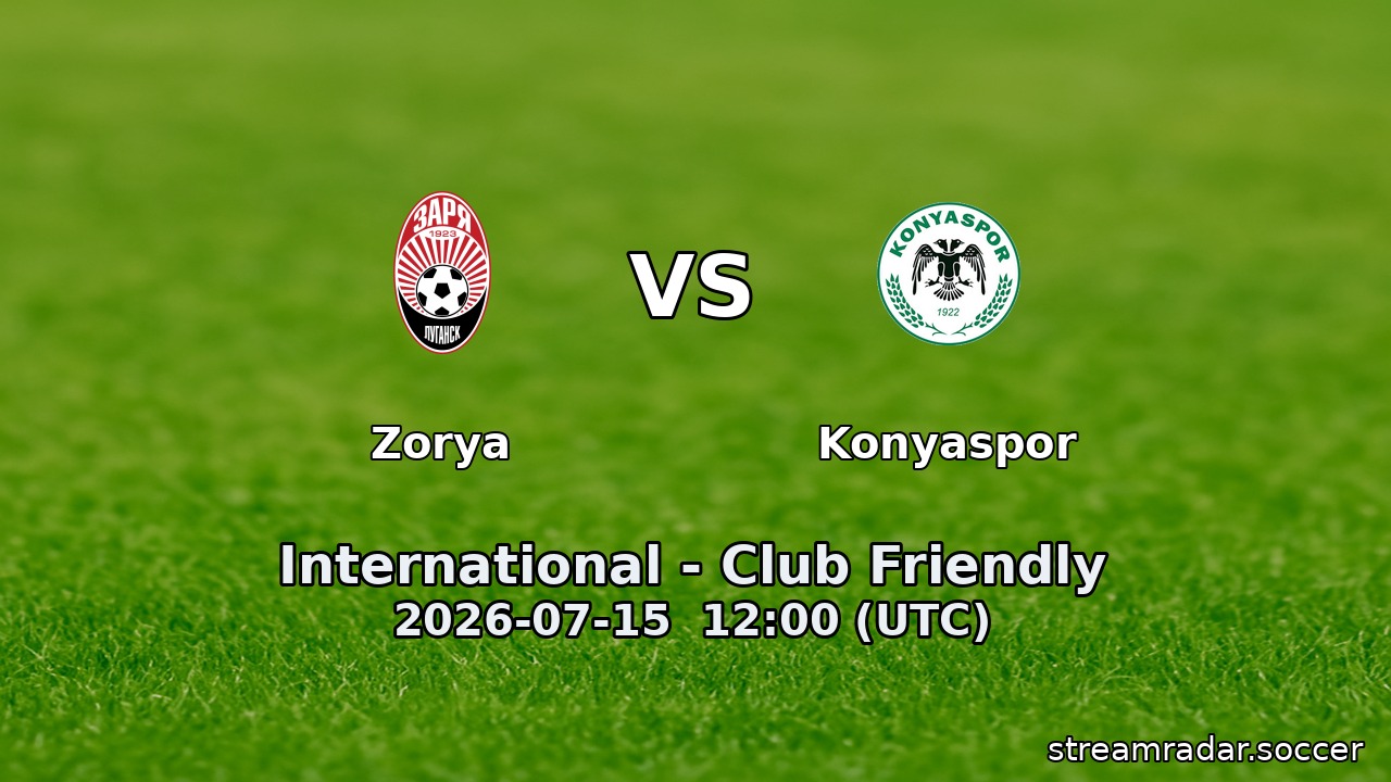 Zorya vs Konyaspor