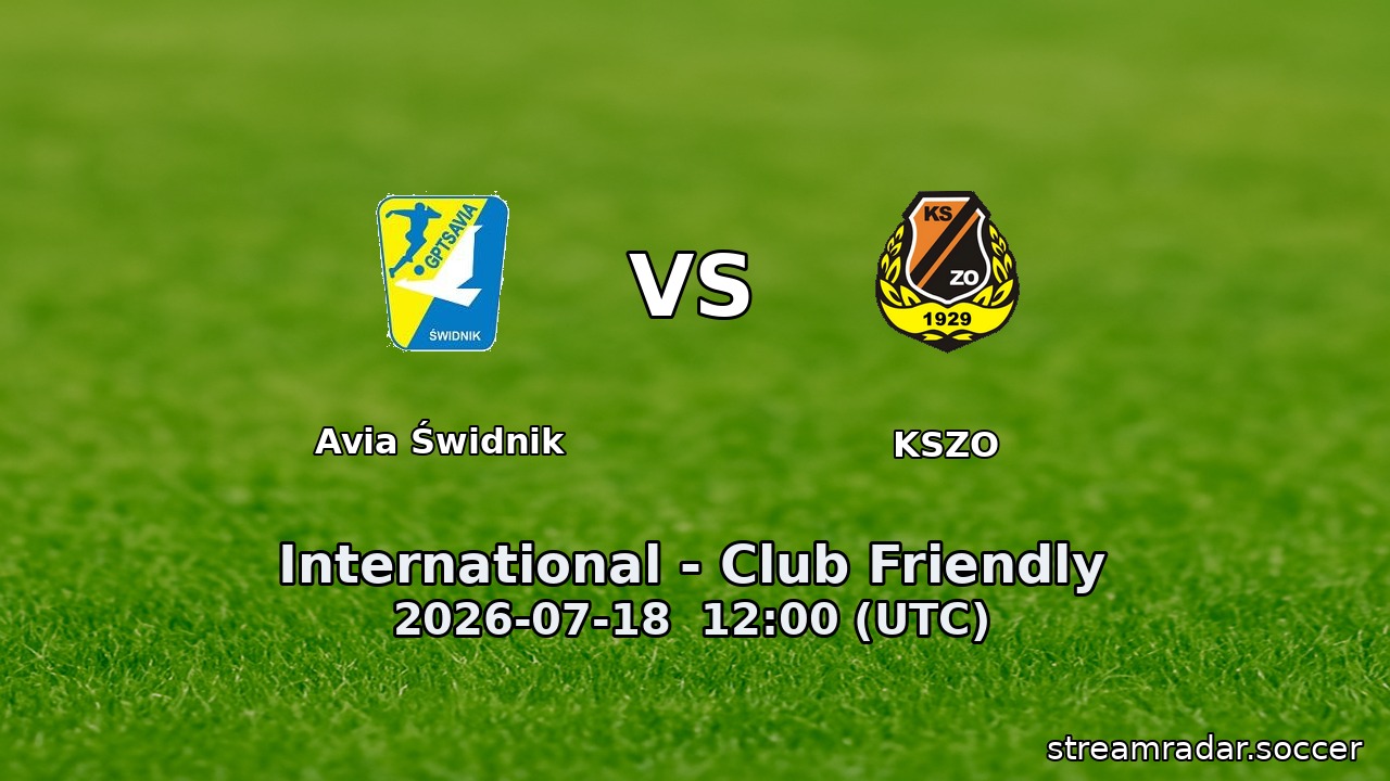 Avia Świdnik vs KSZO