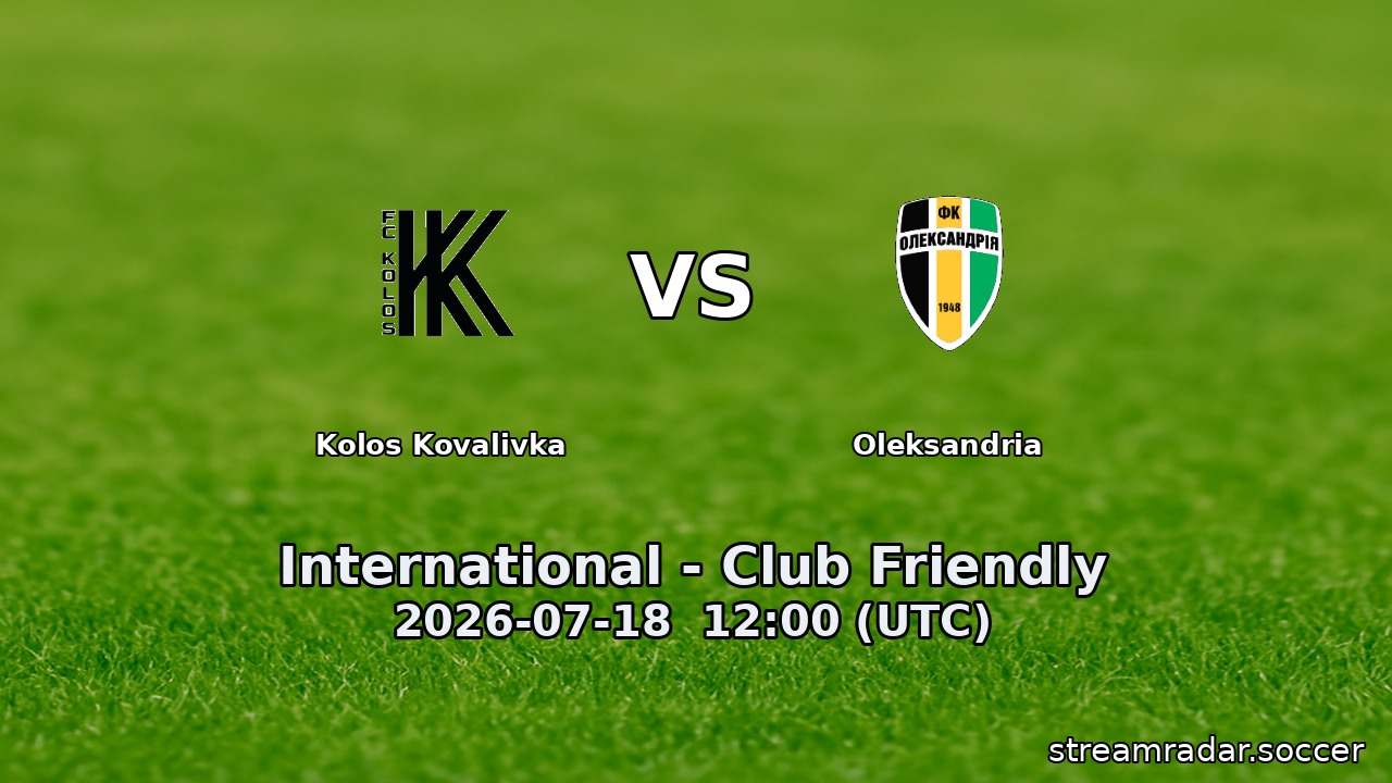 Kolos Kovalivka vs Oleksandria