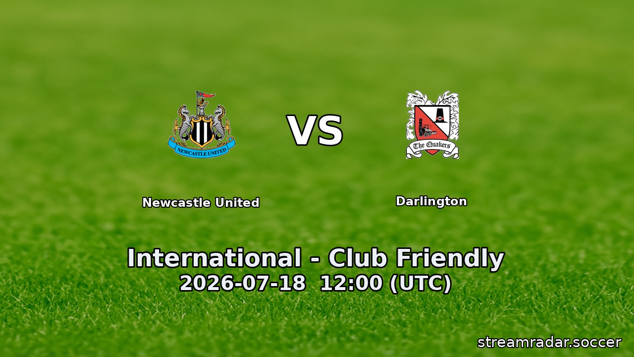 Newcastle United vs Darlington