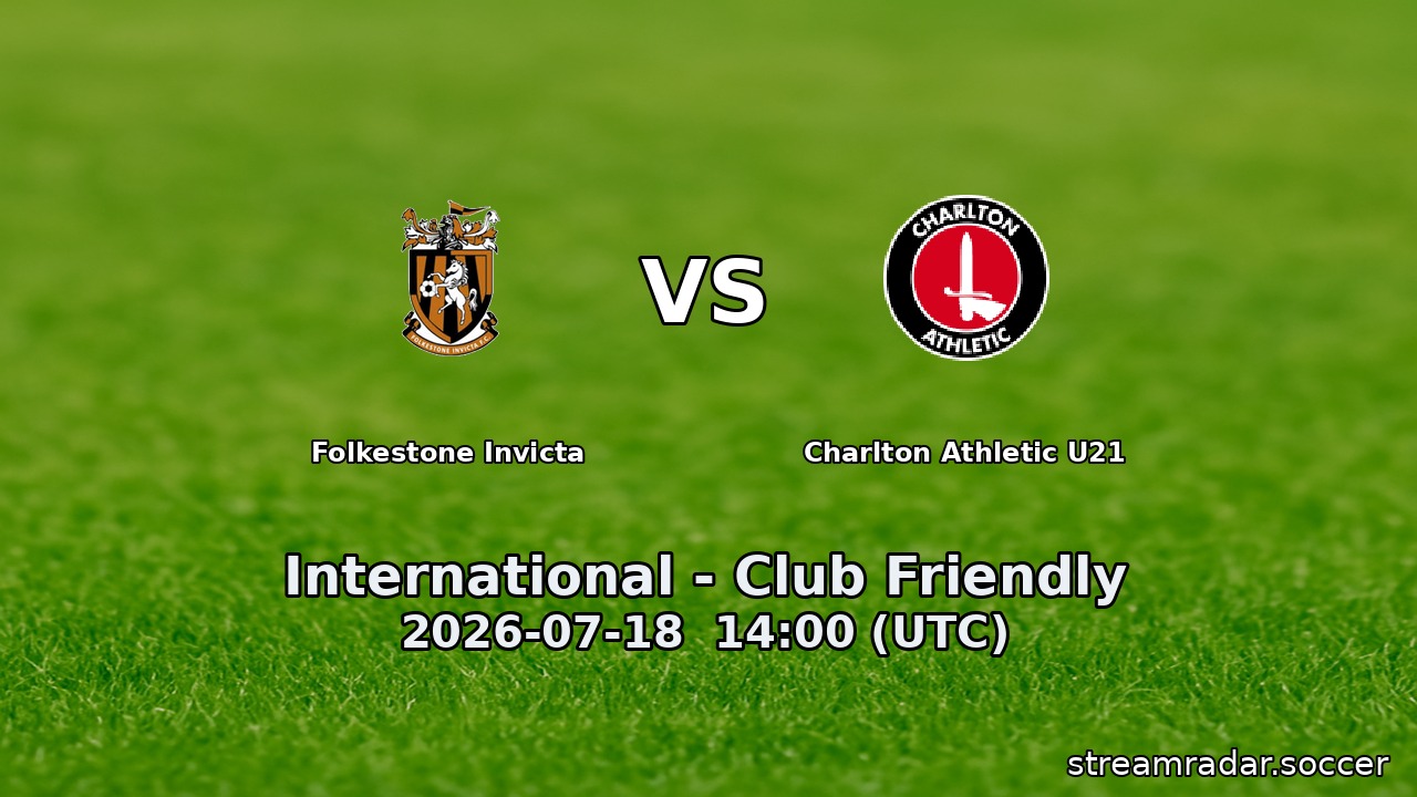 Folkestone Invicta vs Charlton Athletic U21