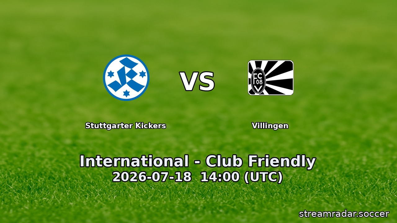 Stuttgarter Kickers vs Villingen