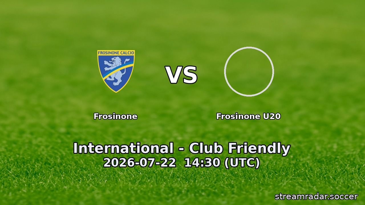 Frosinone vs Frosinone U20