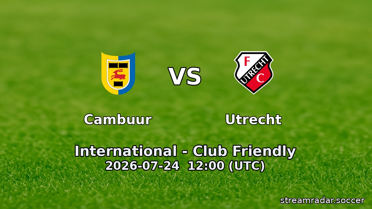 Cambuur vs Utrecht