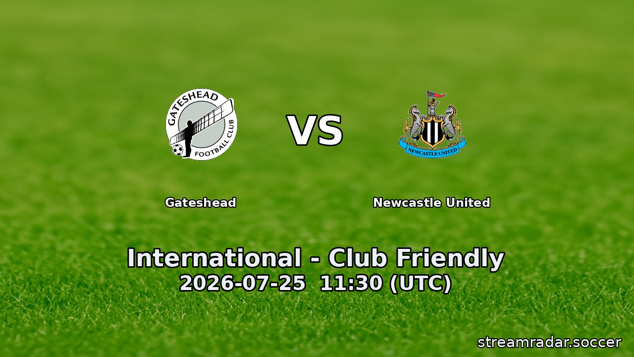 Gateshead vs Newcastle United