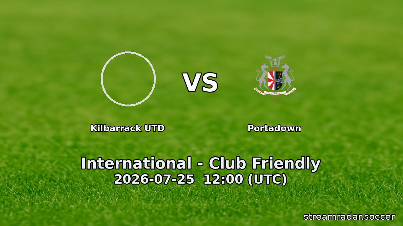 Kilbarrack UTD vs Portadown