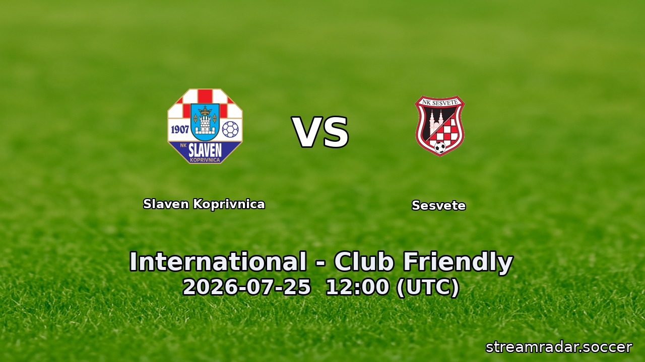 Slaven Koprivnica vs Sesvete