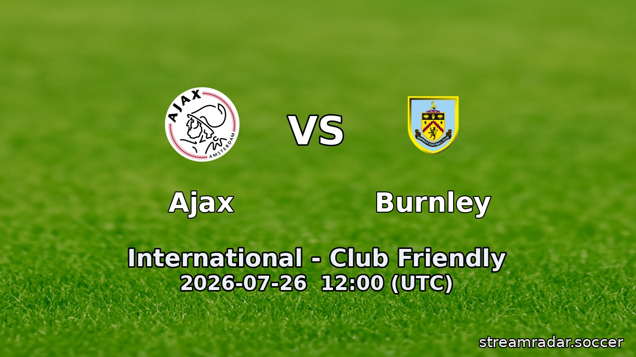 Ajax vs Burnley