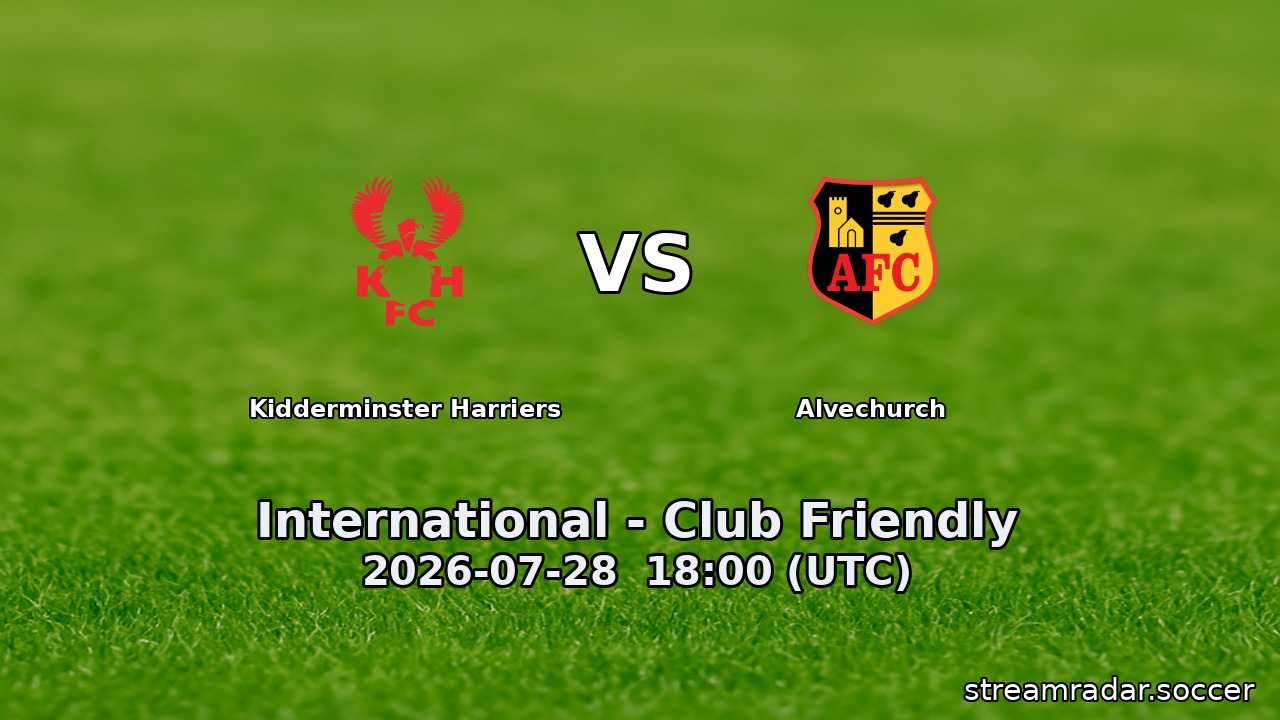 Kidderminster Harriers vs Alvechurch