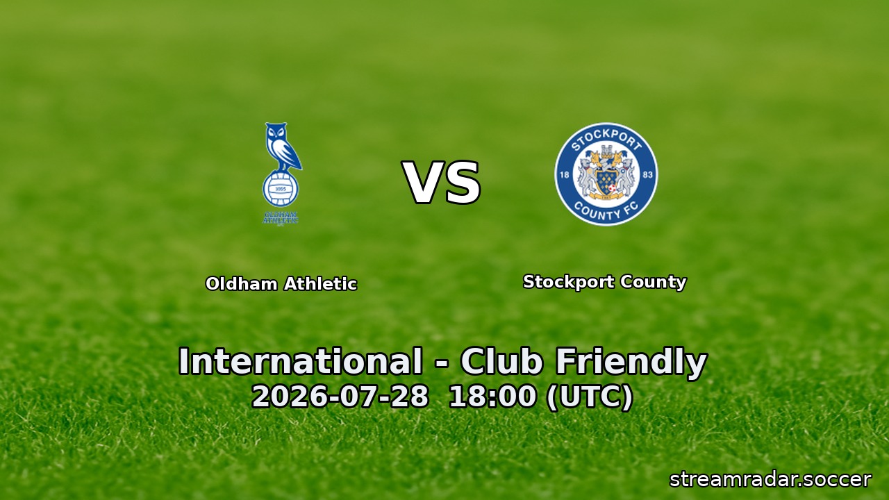 Oldham Athletic vs Stockport County