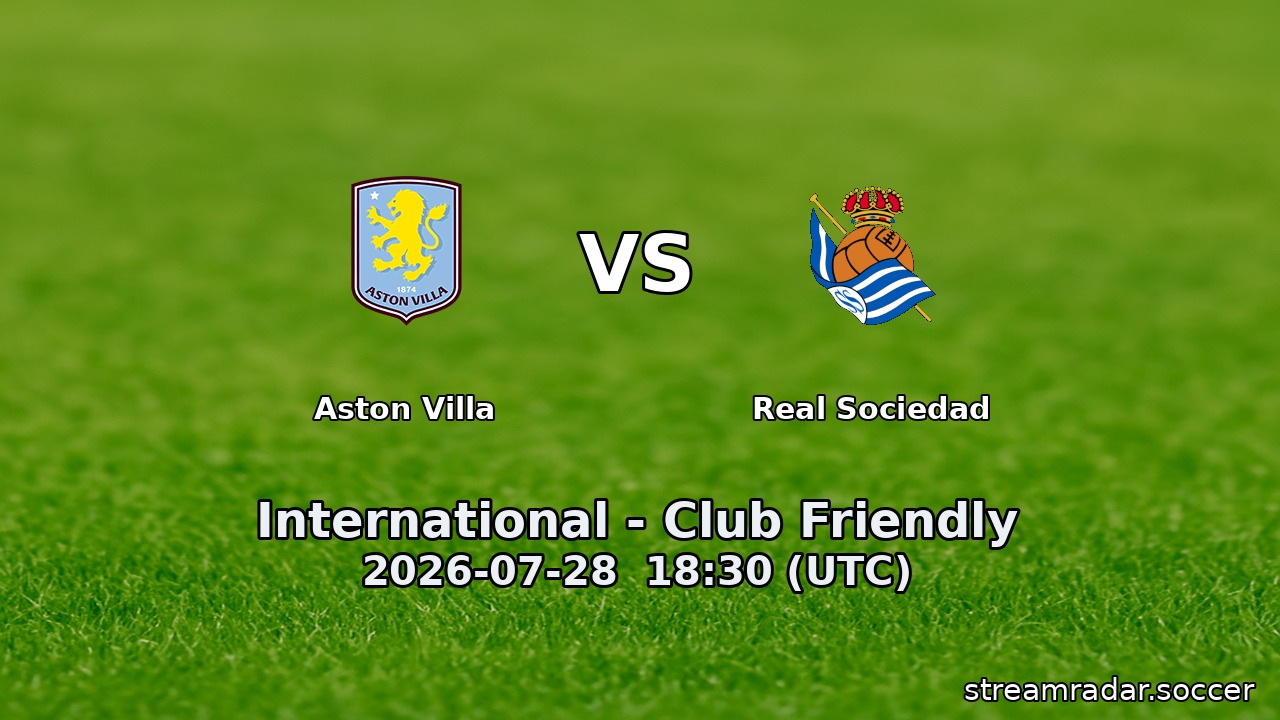 Aston Villa vs Real Sociedad