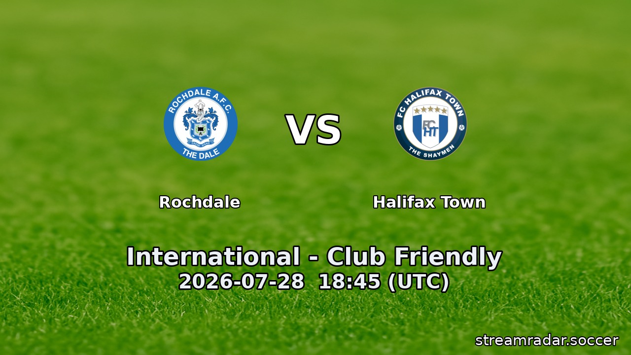 Rochdale vs Halifax Town