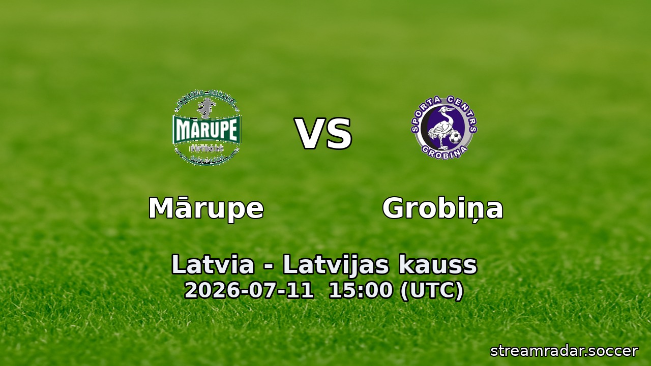 Mārupe vs Grobiņa