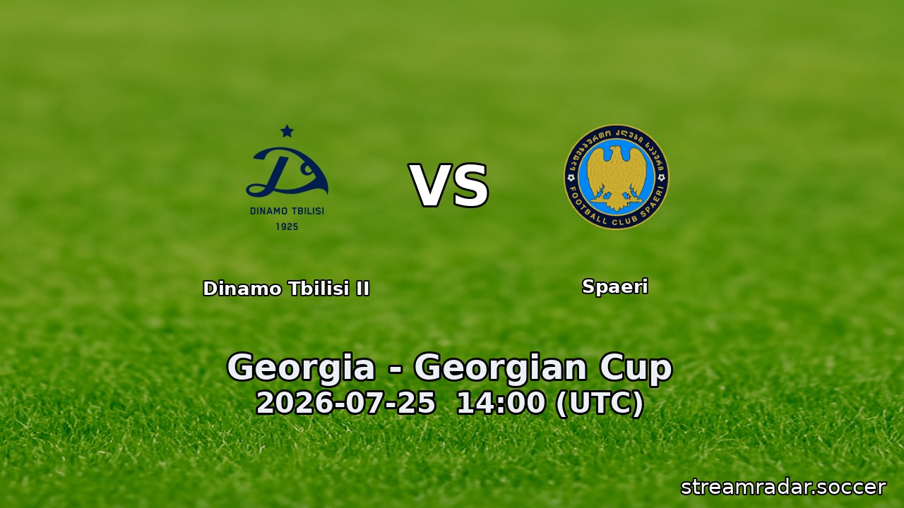 Dinamo Tbilisi II vs Spaeri