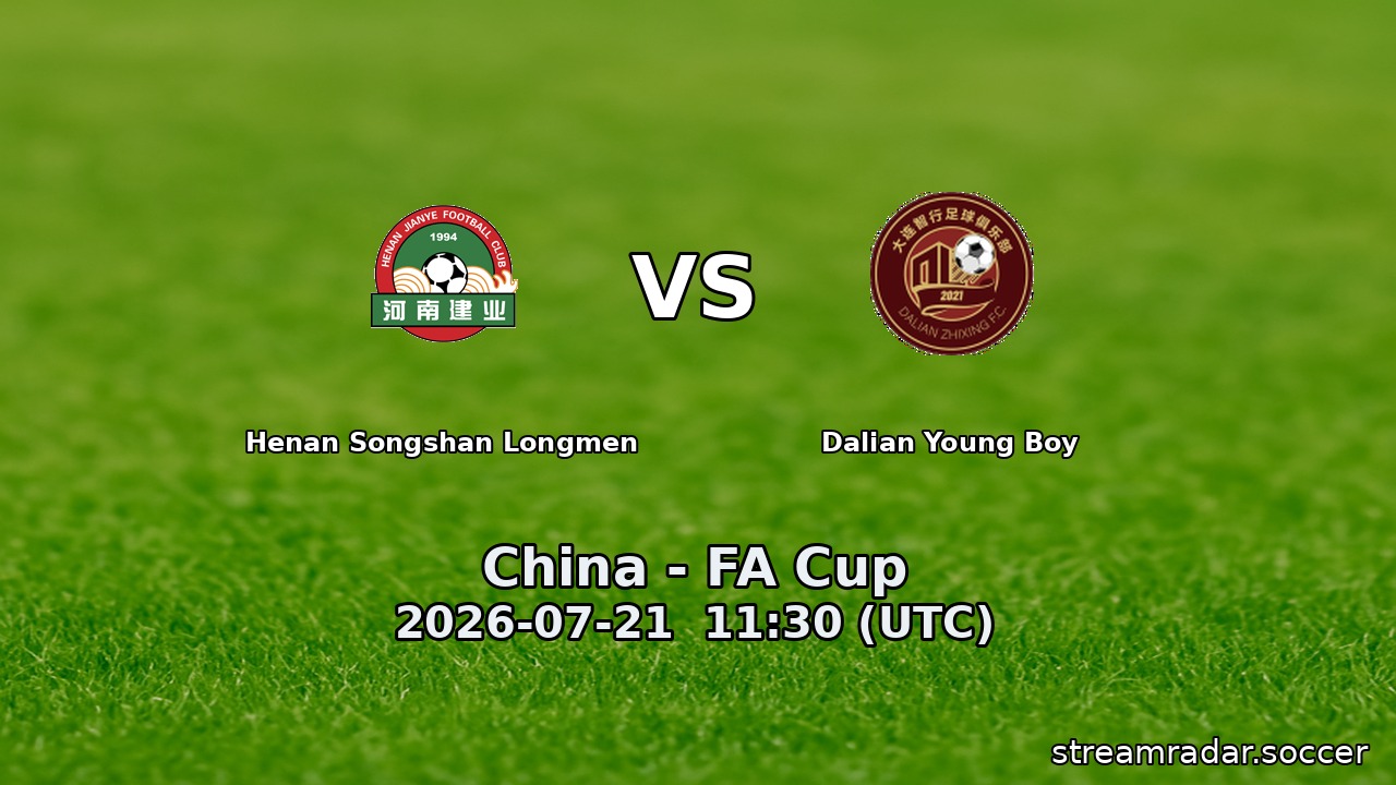 Henan Songshan Longmen vs Dalian Young Boy