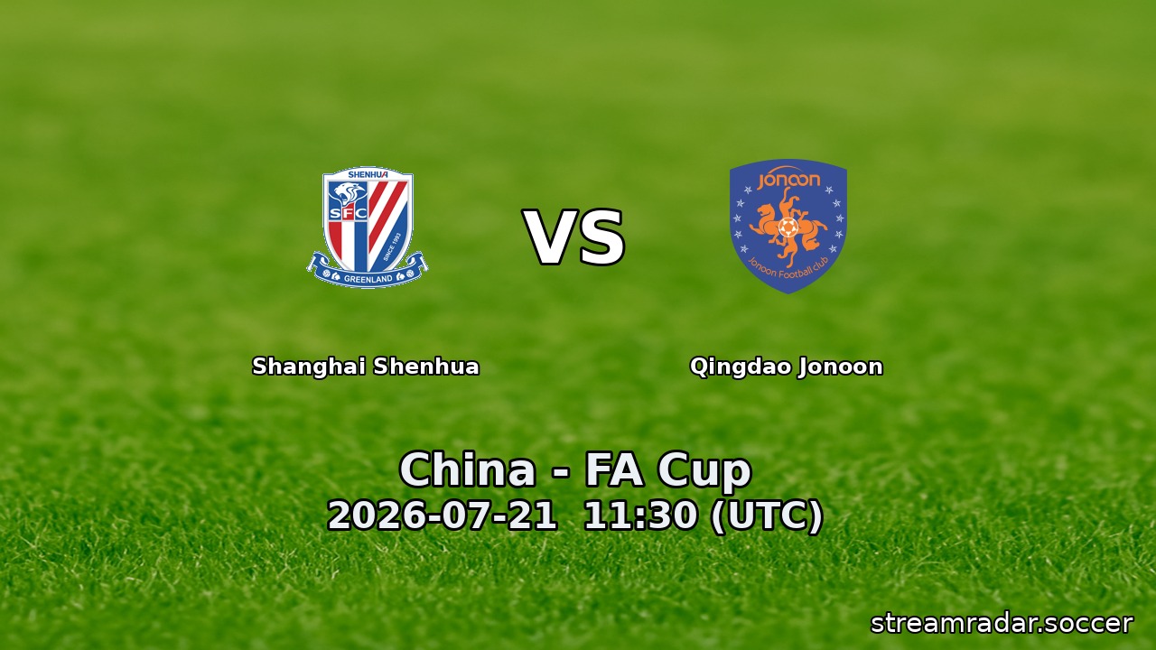 Shanghai Shenhua vs Qingdao Jonoon