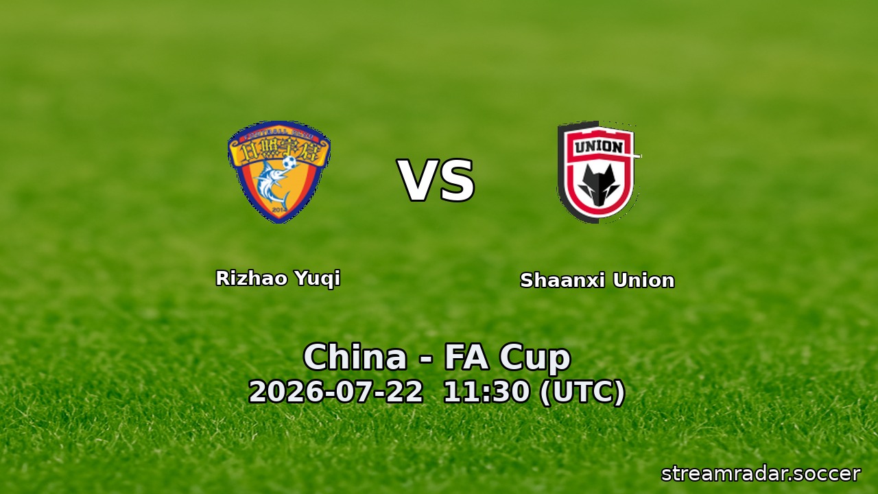 Rizhao Yuqi vs Shaanxi Union