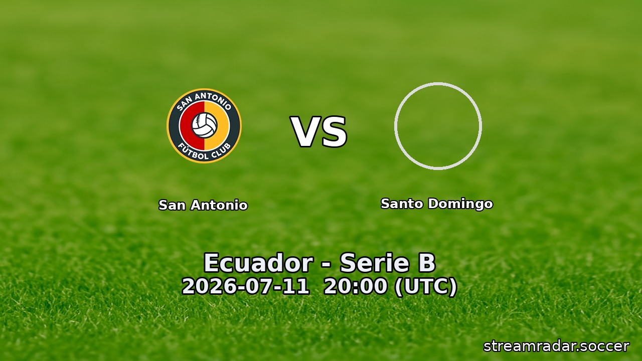 San Antonio vs Santo Domingo