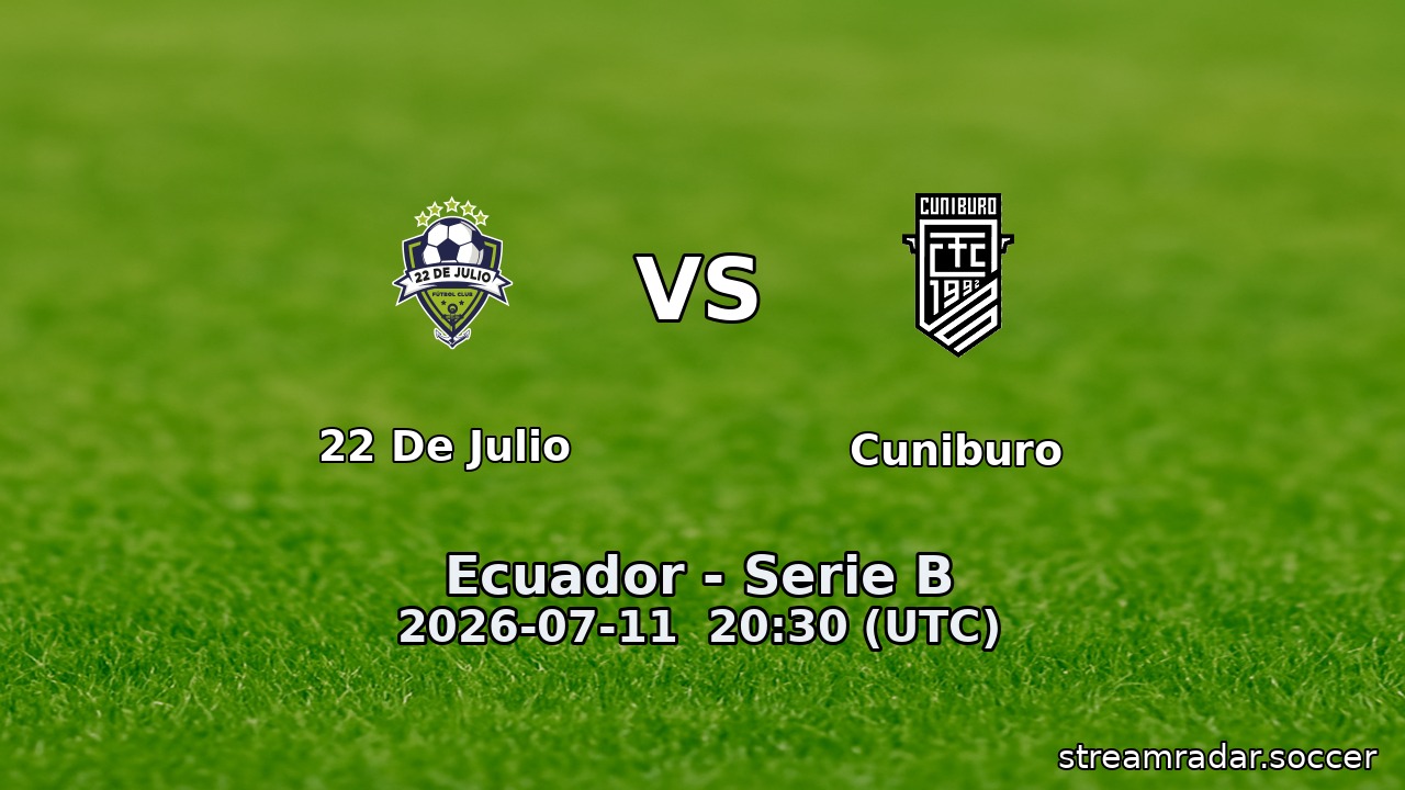 22 De Julio vs Cuniburo