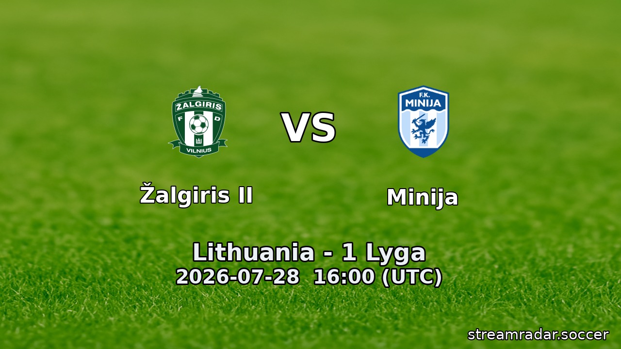 Žalgiris II vs Minija