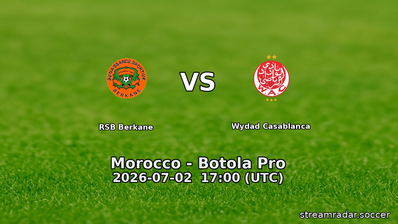 RSB Berkane vs Wydad Casablanca
