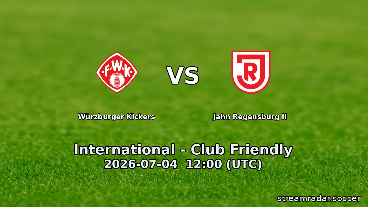 Würzburger Kickers vs Jahn Regensburg II