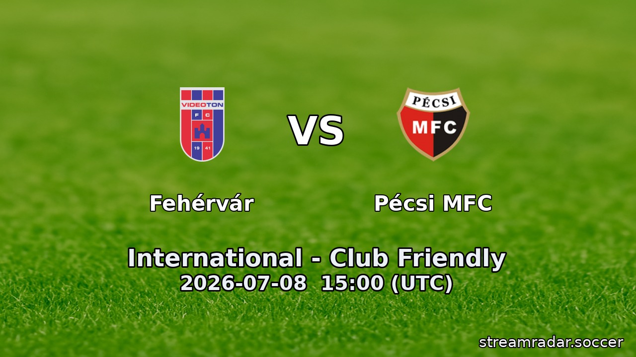Fehérvár vs Pécsi MFC