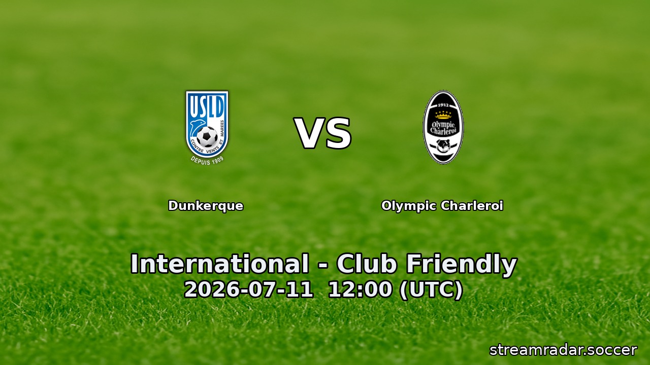 Dunkerque vs Olympic Charleroi