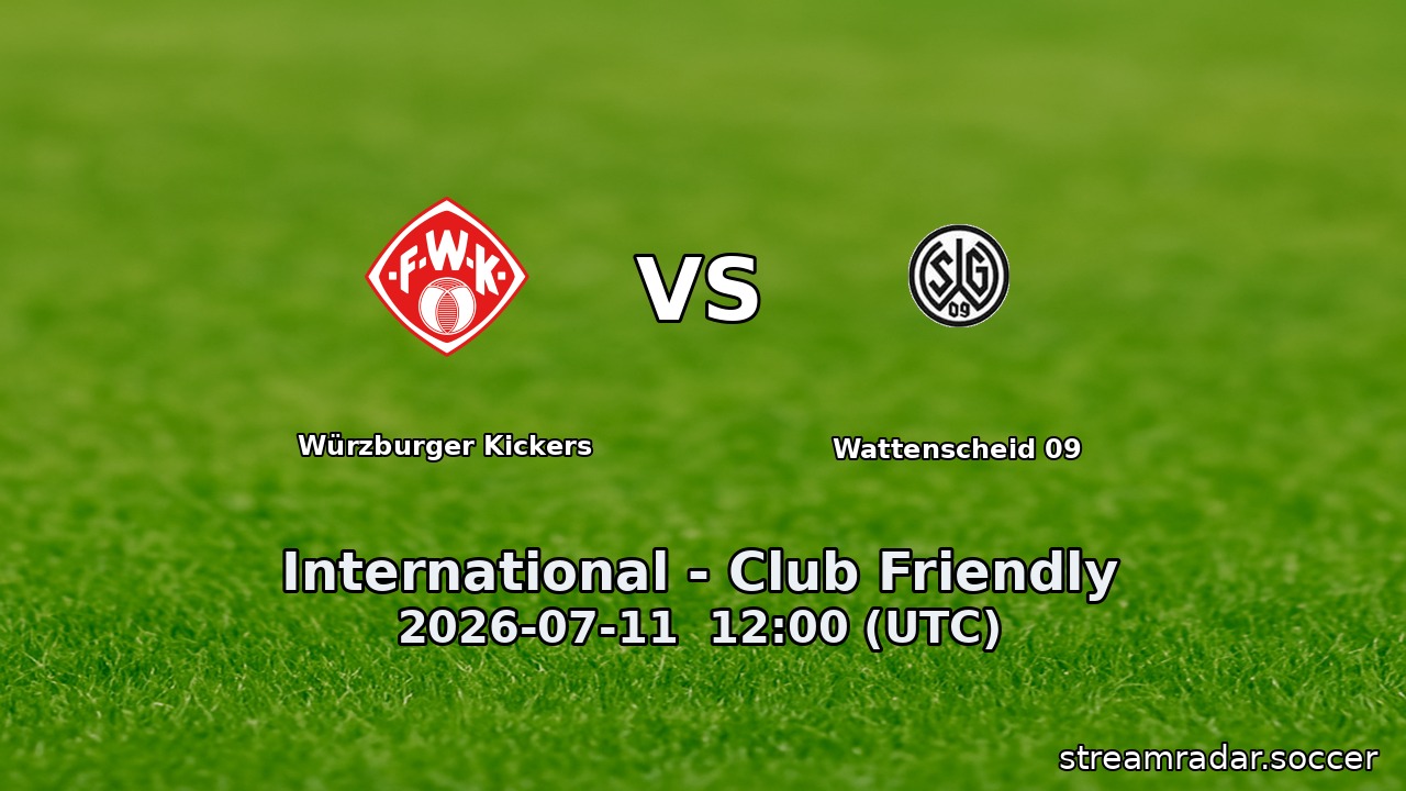 Würzburger Kickers vs Wattenscheid 09