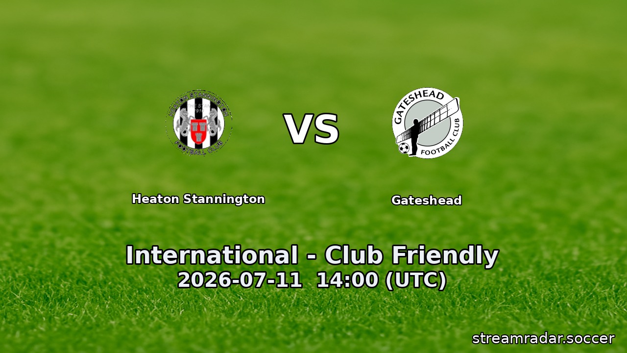 Heaton Stannington vs Gateshead
