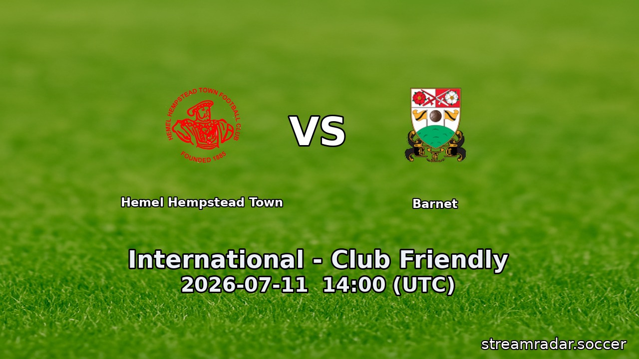 Hemel Hempstead Town vs Barnet