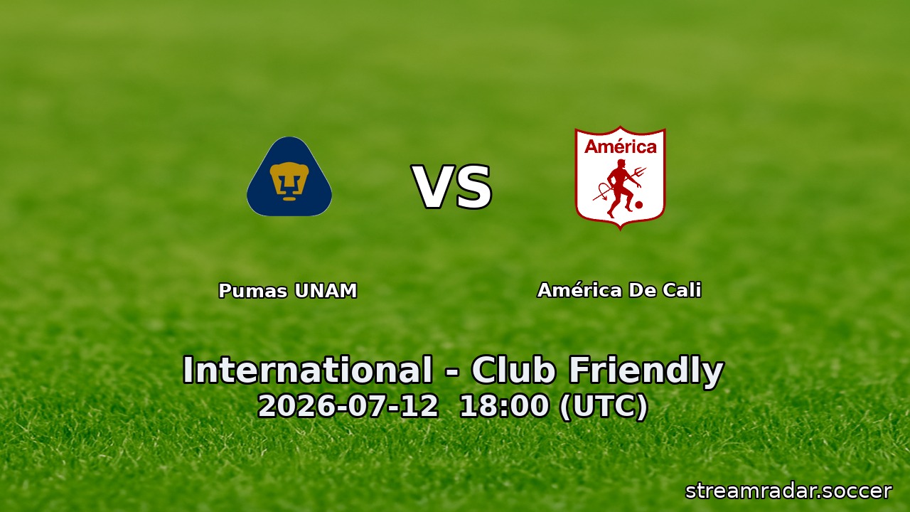 Pumas UNAM vs América De Cali