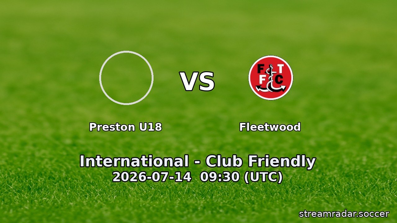 Preston U18 vs Fleetwood
